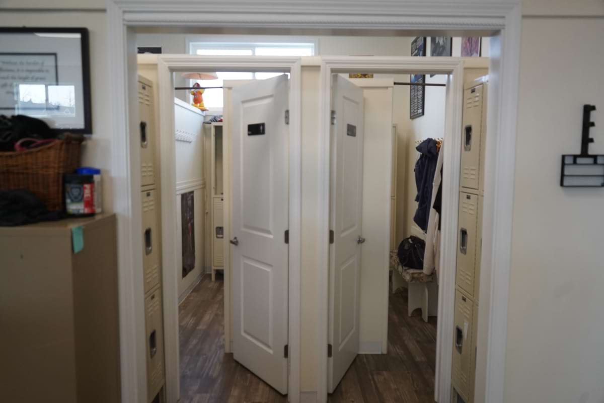 Private locker rooms